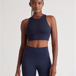 Quince Ultra-Form High-Neck Cropped Tank Size M